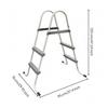 Above Ground Pool Ladder Stable Above-Ground Heavy-Duty for Families