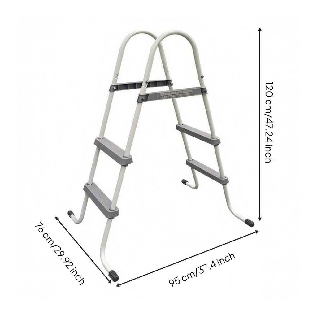 Above Ground Pool Ladder Stable Above-Ground Heavy-Duty for Families
