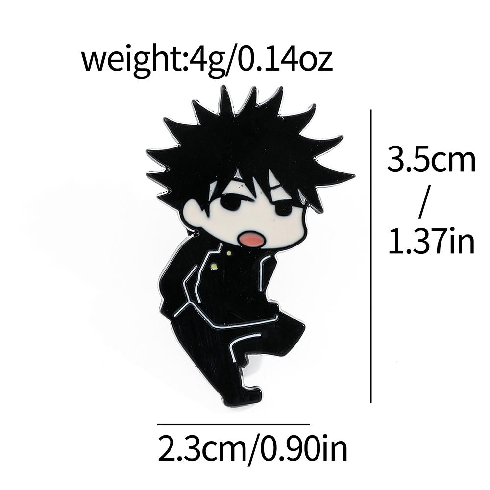 4 Stück Cartoon-Charakter Brosche Hübsche Augenmaske Junge Emaille-Anstecker Metallabzeichen Schmuck Rucksack Kleidung Zubehör Festival Geschenk