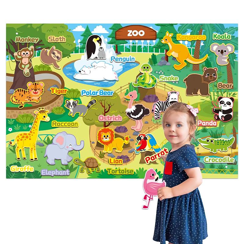 Felt Busy Board Children'S Educational Science And Education Toys Learning Board Infant Action Training Education Board