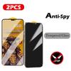 1-3PCS Glass For iPhone 15 14 12 11 13 Pro Max Frosted Screen Protectors For iPhone 15 Pro X XR XS MAX Anti-spy Protective Glass