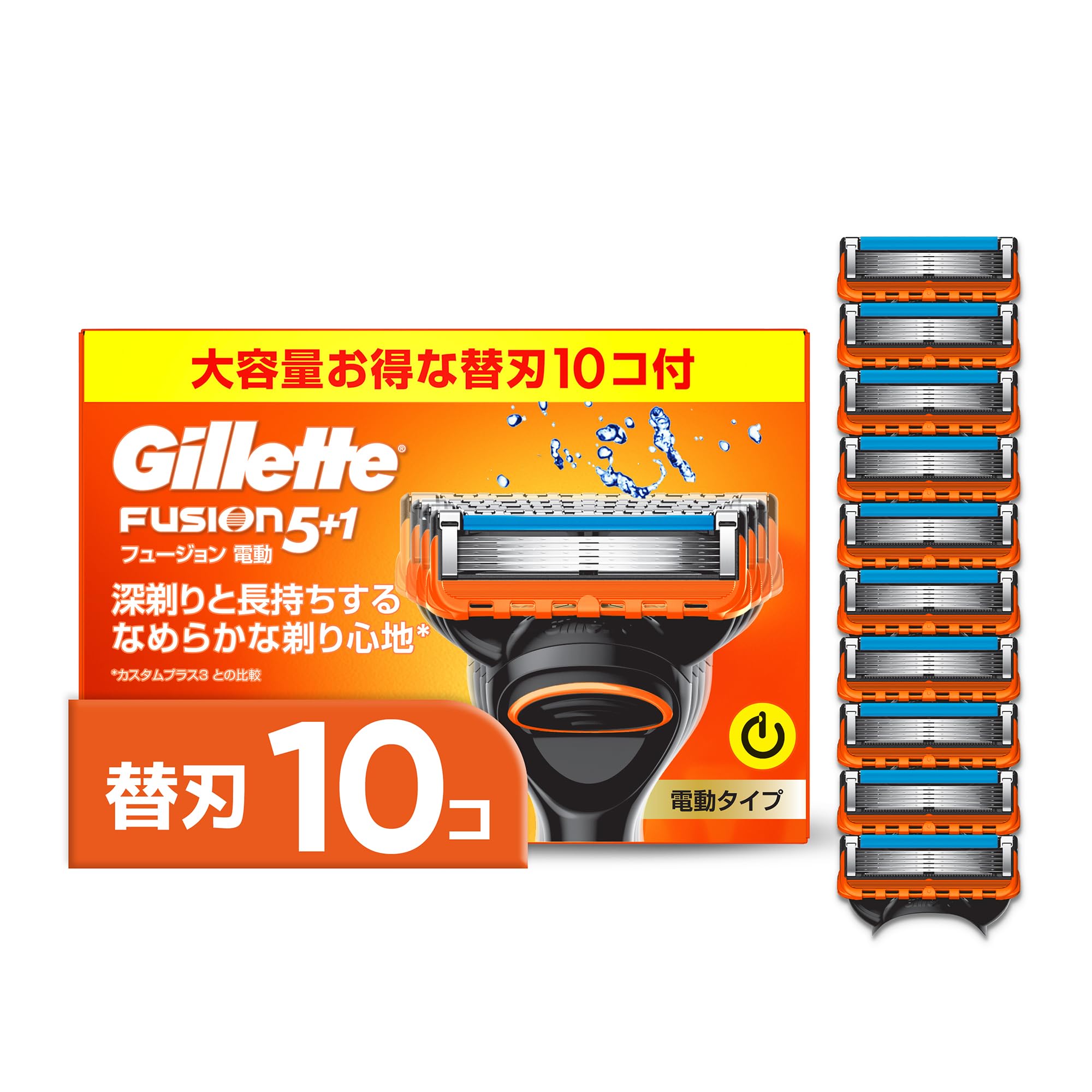 Gillette Gillette Электробритва Сменные Лезвия Fusion [Оригинальные], 10 шт., Бритва, Мужская