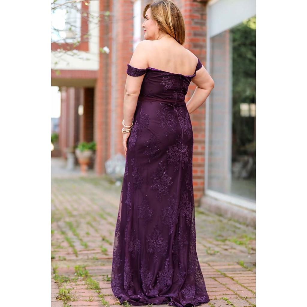 robe violette grande taille