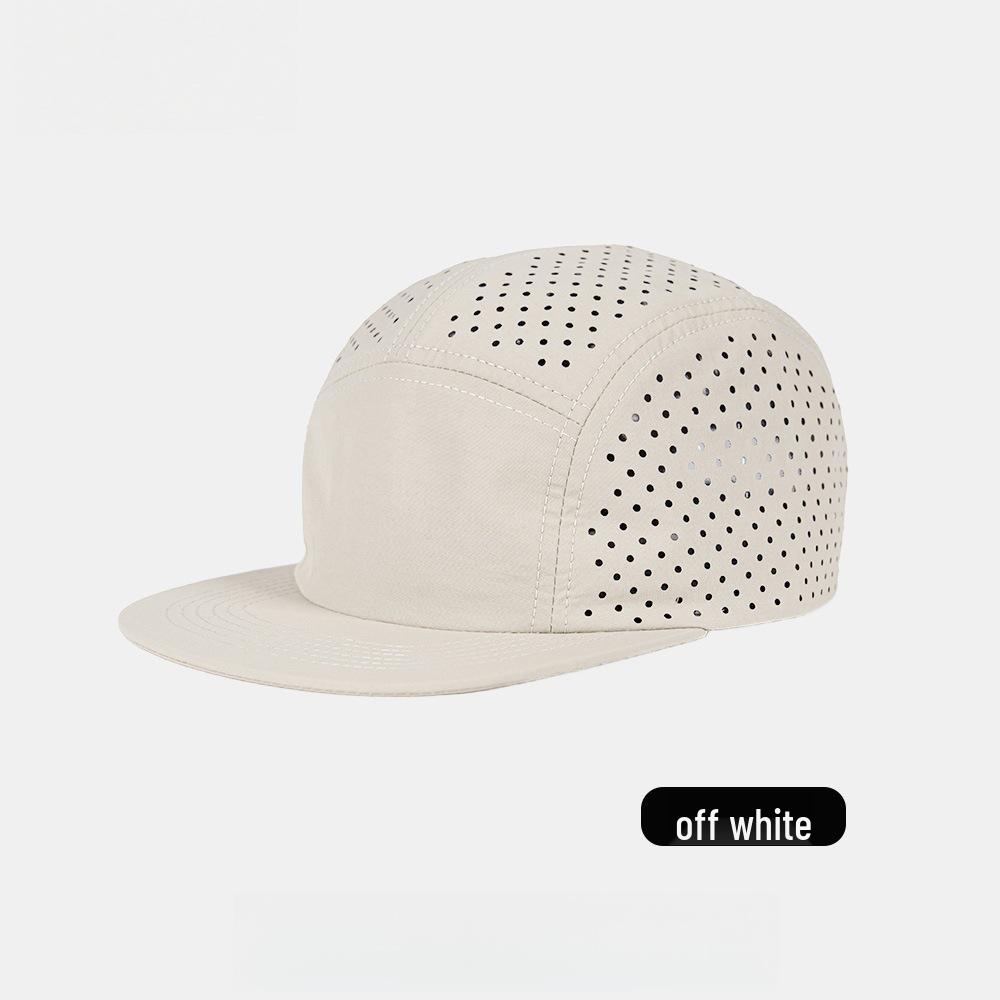 Men's Quick-Dry Sun Protection Duckbill Hat - Breathable, Perforated Sports Cap with Soft Brim.