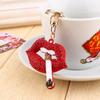 Keychain, Red   Keychain, Fashionable Alloy Pendant, Unique Gifts for Women, Eye-catching Design, Suitable for Keys, Wallets, Handbags