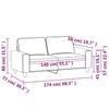 Vidaxl 2-Osobowa Sofa, Kremowa, 140 Cm, Tapicerowana Tkaniną