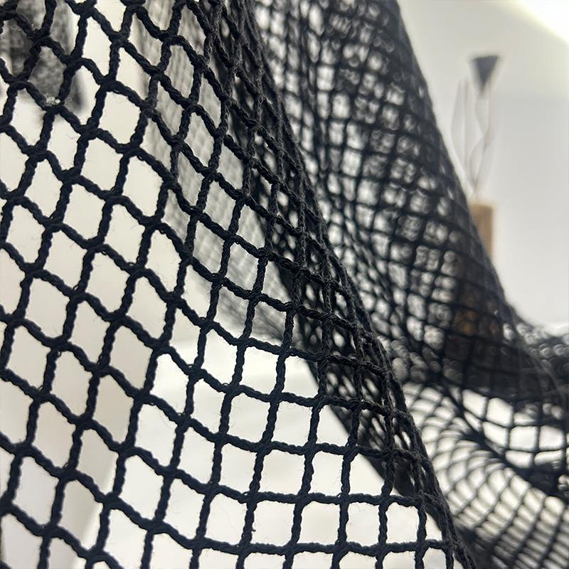 50x150cm Diamond Shaped Cotton Linen Mesh Sheer Fishnet Fabric Handmade DIY Jacket Designer Apparel Luxury Textile Material