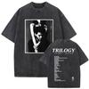 The Weeknd XO Tour 2025 Vintage Washed T Shirt Men Women Pop Music Short Sleeve T-Shirts Rap Hip Hop Graphic Print Y2K Retro Harajuku Unisex Graphic
