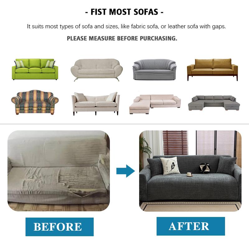 Jacquard Stretch Sofa Cover Pet Friendly Anti Slip Thickened Furniture Protector For Living Room Sofas, 1/2/3 Seater Home Couch