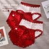 Big Size Female Spring Summer Marriage This Year Red Lace 10a Antibacterial Extended Crotch Triangle Briefs