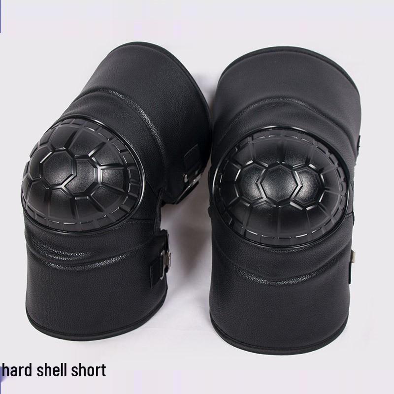 Unisex Winter Electric Motorcycle Knee Pads: Cold-Proof, Waterproof, Windproof, Thickened Fleece-Lined Leg Warmers for Riding
