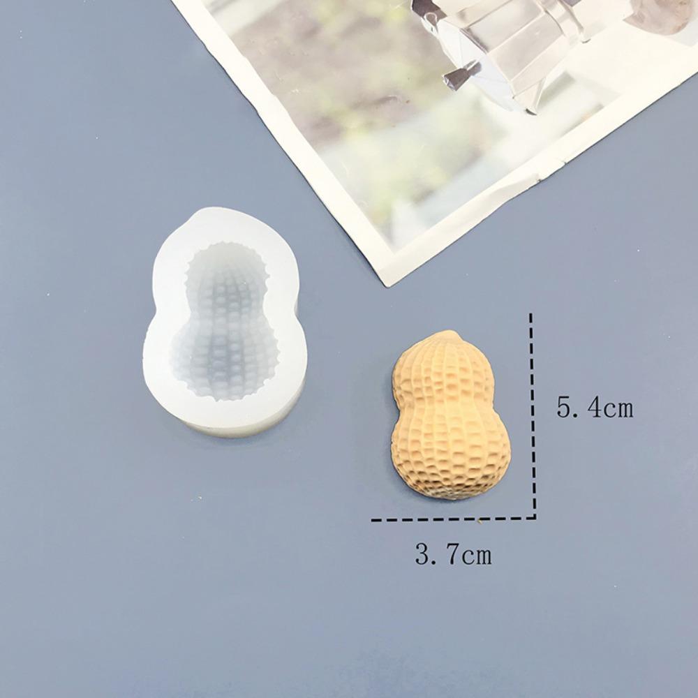 Food Grade Silicone Peanut-Shaped Mold Flexible Handmade Mousse Cake Mold Reusable Heat Resistant French Pastry Mold Pudding