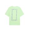 Li-Ning Badfive Round Neck Letter Print Short Sleeve T-Shirt Men Tops Fluorescent-Ice-Green AHSS389-1