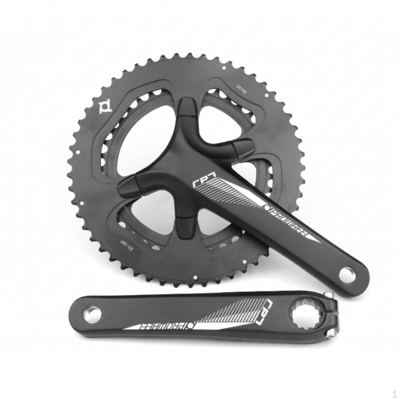 Road Bike Crankset 7075 Aluminum Alloy Unified 53/39T Chainset 170MM Wo Bb 170MM Wo Bb