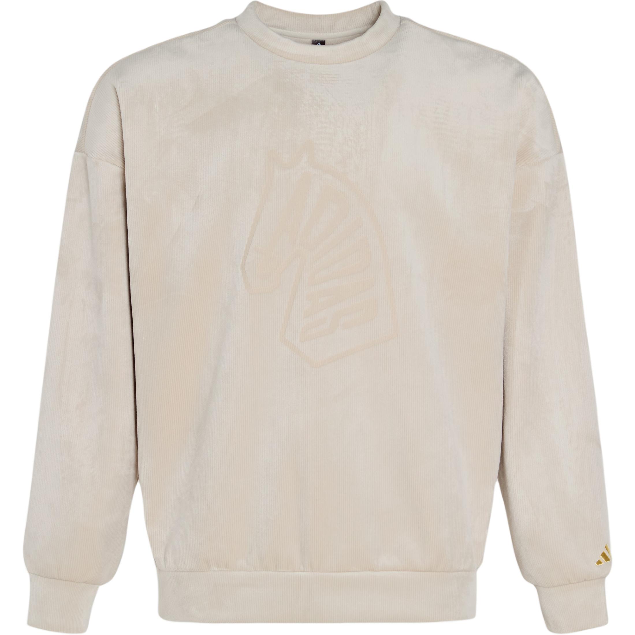 Adidas FW25 Graphic Year Of The Horse Limited CNY New Year Fleece Crewneck Pullover, Men Warm Soft Fleece Long Sleeve Casual Sports Sweatshirt KE4068 M