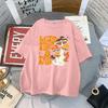 Material Retro Apricot Mushroom Cute T Shirts Oneck Casual 100 Cotton Plus Size Unisex Unisex Tshirts 2022 Streetwear Clothes
