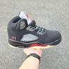 Men Women Basketball Shoes Low Top Synthetic Leather Breathable Outdoor Court Sneakers AJ5 Style