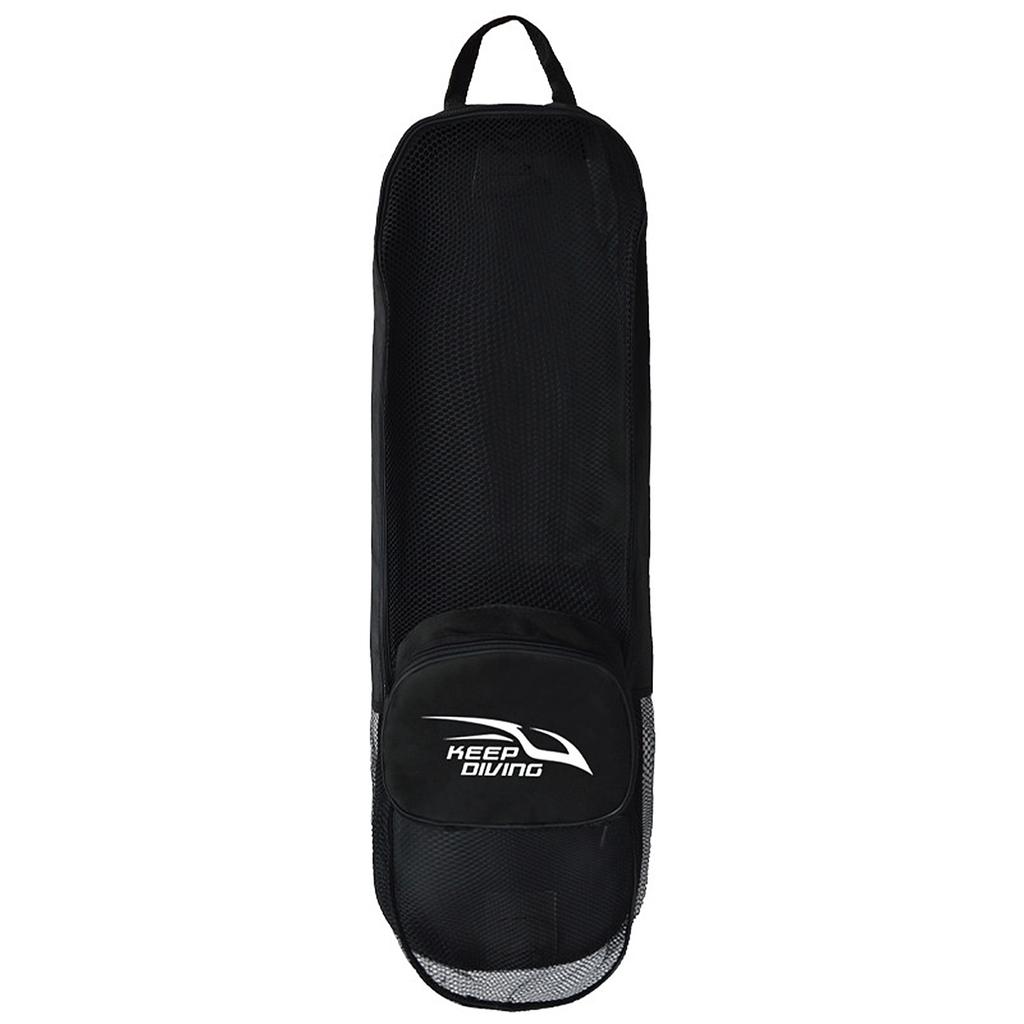 Portable Diving Fins Bag PVC Fins Protective Bag with Shoulder Strap for Scuba Diving