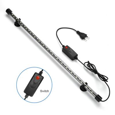 Lámpara LED para cultivo de plantas, luz impermeable para acuario, luz para pecera de 18-48 cm, iluminación decorativa para acuarios subacuáticos, 90-260 V, chip 5730