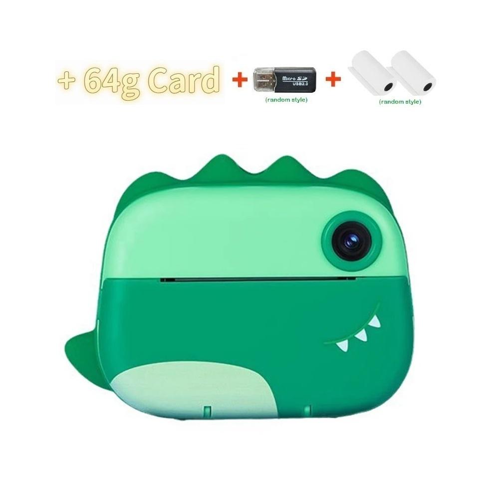 Fotocamera per bambini, stampante termica istantanea, schermo da 2,4 pollici, doppia fotocamera, registrazione video 1080P, stampa senza inchiostro
