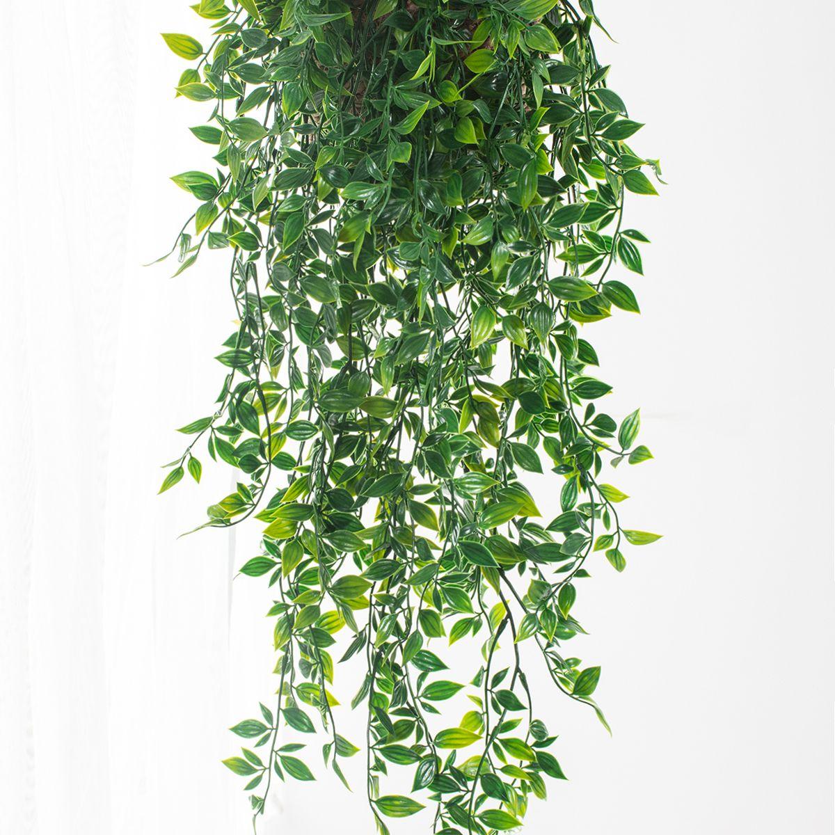 

Искусственный плющ Растения Пластиковые листья с горшками Свадьба Новый год Рождество для дома Балкон Сад Офисный стол Декоративные принадлежности коричневый