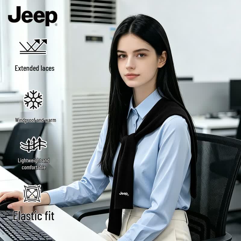JEEP Women s Lightweight Knit Shawl чёрный