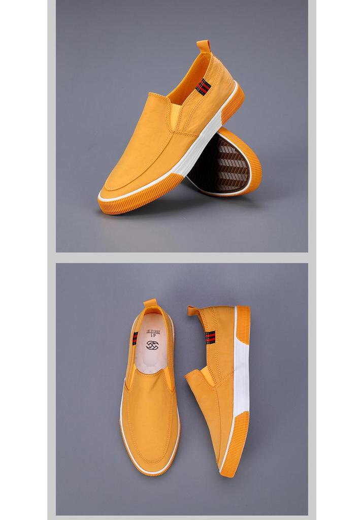 Spring Men's Breathable Slip-on Canvas Shoes - Casual Low-top Fashion for Daily Wear