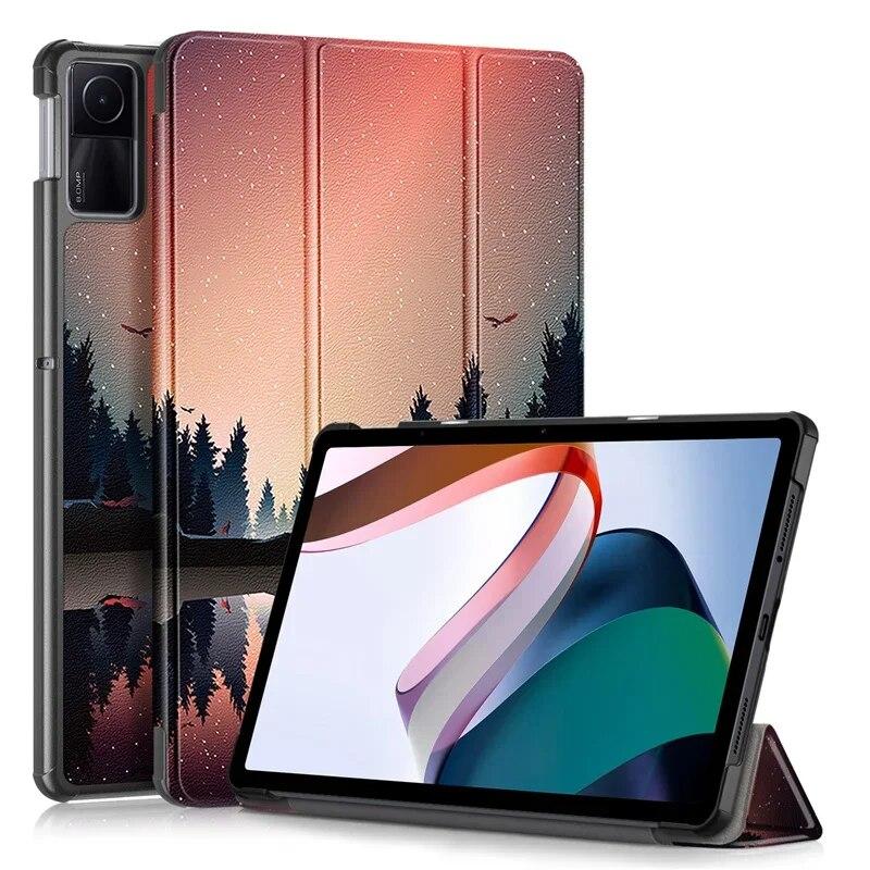 Flip Case for Xiaomi Pad 6 Mi Pad 5 Pro Tablet Cover Tri-folding Stand for Redmi Pad SE 11 2023 Redmi Pad Case Cover Auto Wake Sleep