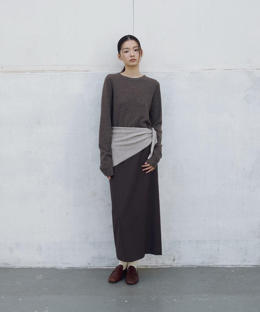 ANOTHER OFFICE WOMEN W. Libre Wool Basqueshirt (Heather Brown)