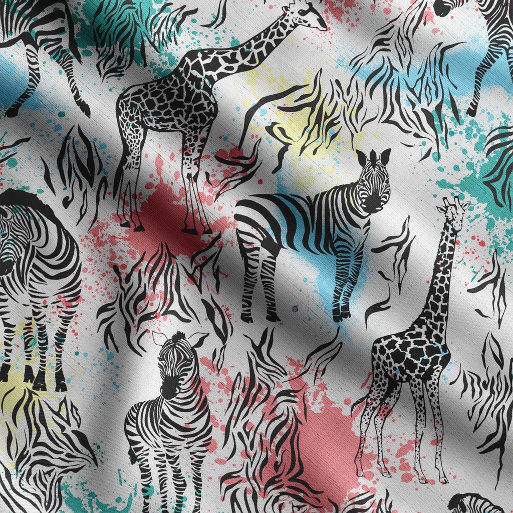 Soimoi Tierdruck, Baumwollbatist, Quiltstoff, verkaufter Massenware 42 Zoll breit, mittelschwerer Baumwollstoff, Nähzubehör,