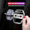 4Pcs Car Door Lock Buckle Protective Covers Shock Absorber Pad Stickers For Mercedes Benz AMG A B C E G CLA GLA W211 W214 W205