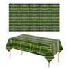 Decorative Football Tablecloth, Waterproof PE Design, Rectangular Tables Football Field Background Cloth, for Party Decorations