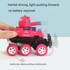 Collision Tank Vehicle with Two Forms of Deformation, Six Wheeled Inertial Tank Off-road Vehicle Toy