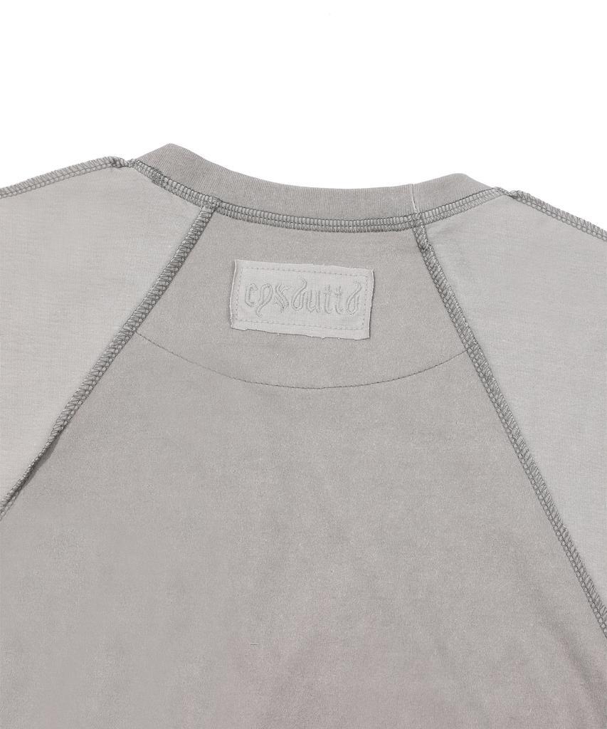 EPISODE UNTITLED Point Stitch In&Out Pigment T-Shirt_Grey