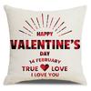 Valentine's Day Pillow Cover New Letter Love Sofa Cushion Cover Short Plush Cushion Pillow