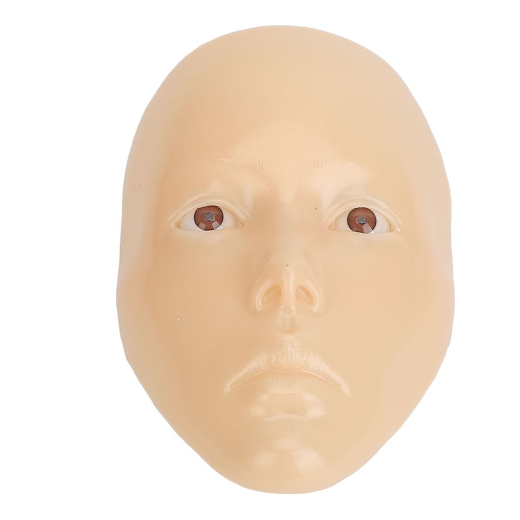 Makeup Practice Face Reusable Realistic 5D Full Face Silicone Makeup Mannequin with Stand