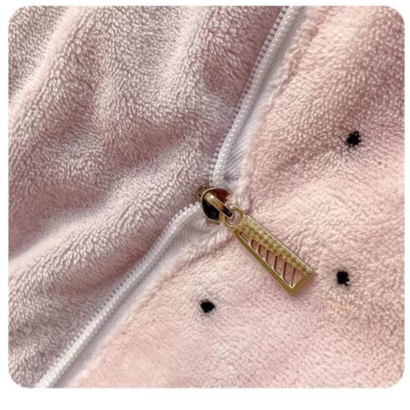 Cute Soft Flannel 2-in-1 Pillow Blanket Thickened Foldable Multi-Function Nap Blanket Comforter Car Pillow Girls Birthday Gift