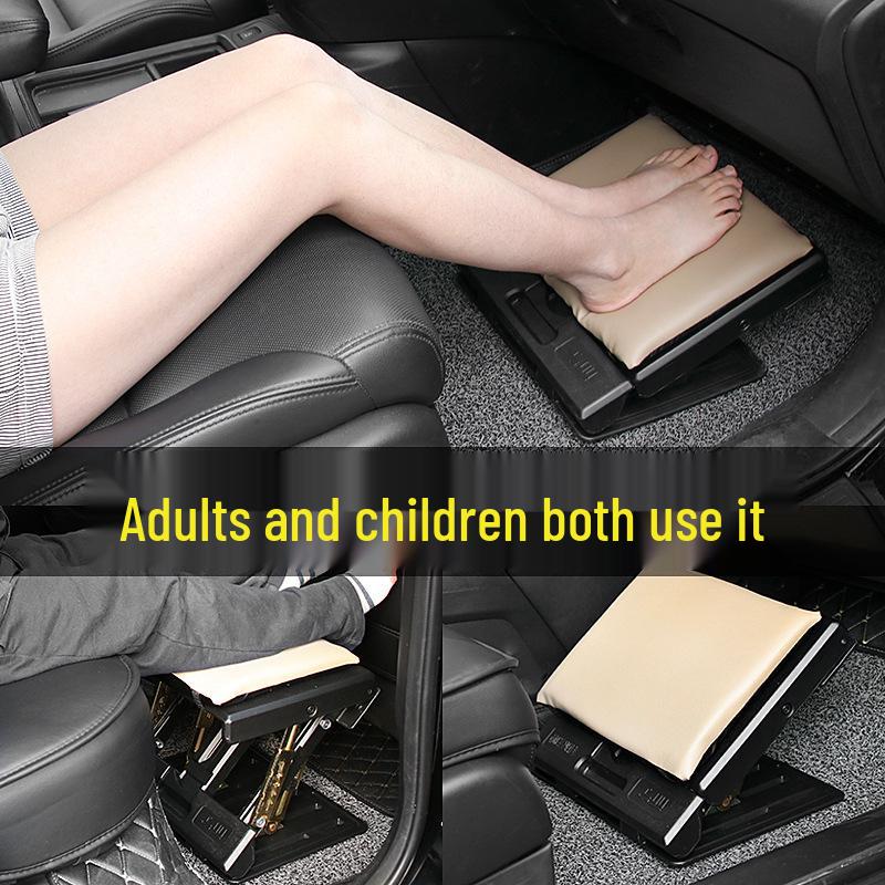 Car Seat Leg Support Extension: Rear Row Business Footrest marrone