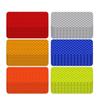 10pcs 3*8cm Car Bumper Reflective Stickers Reflective Warning Strip Tape Secure Reflector Stickers Decals Safety Warning