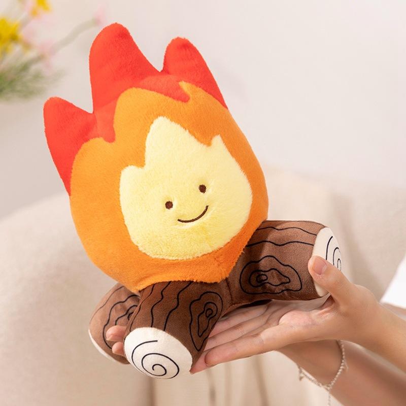Creative Fire Throw Pillow Bonfire Funny Simulation Flame Doll Corn Roasted Sweet Potato Chestnut Doll Girlfriend Continued Spark