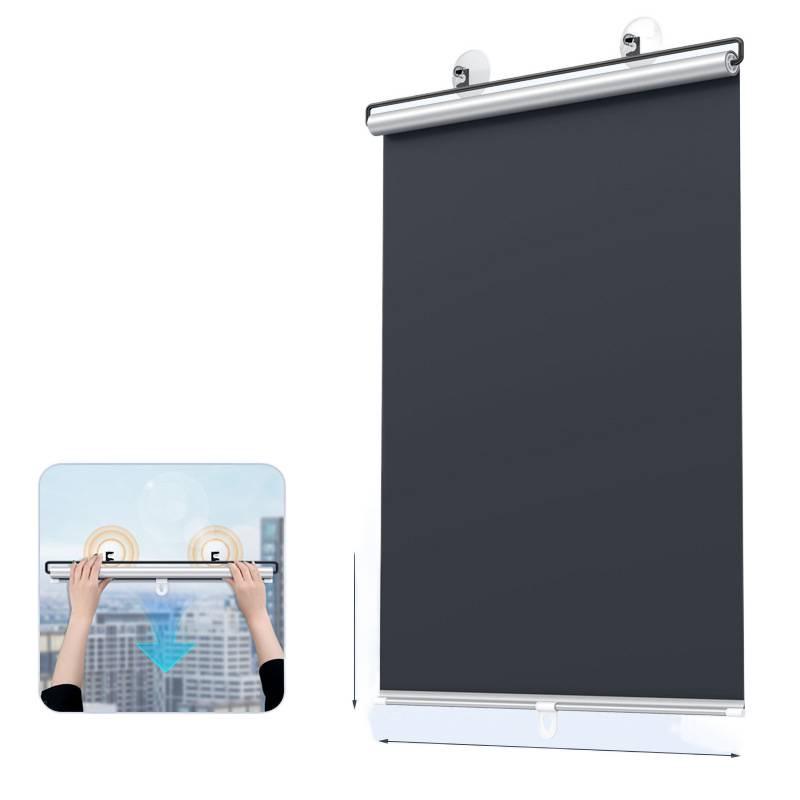 Punch-Free Blackout Sunshade Curtain for Car, Kitchen, Balcony, Office - Sun Protection and Insulation