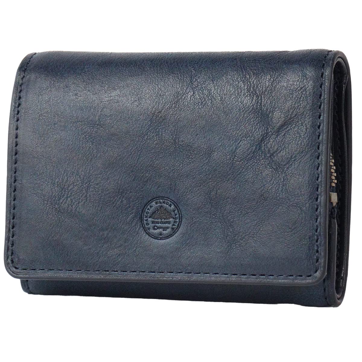 

Чорний трискладний гаманець з натуральної шкіри Minimo Navy [Dakota Label] для чоловіків 0627603-60 Темно-синій