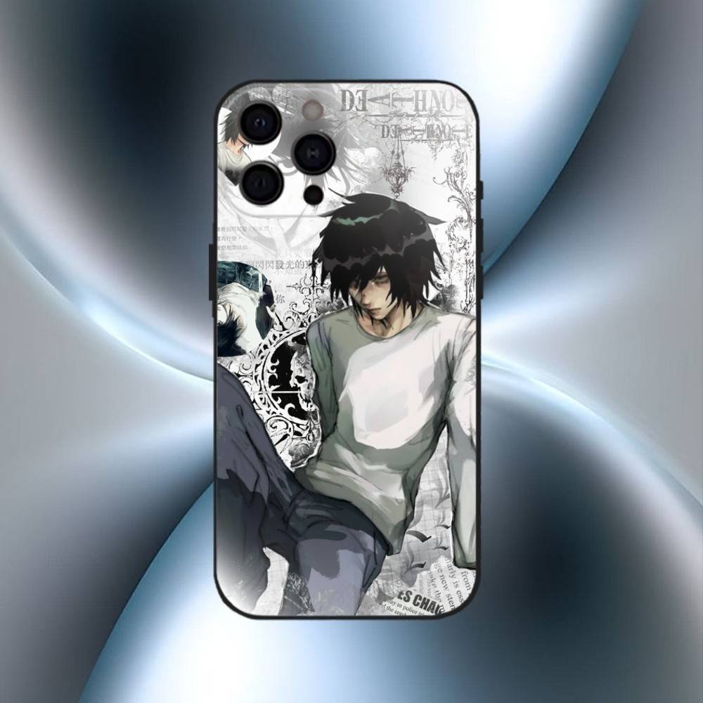 Hot Anime Death Note L-l  Phone Case For iPhone17,16,15,14,13,12,11 Plus,Pro Max Soft Black Cover