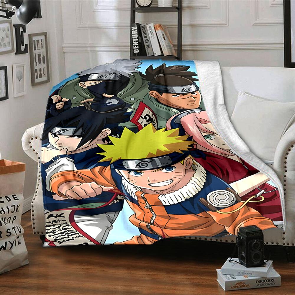 1pc NARUTO (3) Blanket, Gift, for Men and Women, Soft Blanket, Good for Sofa Bed Couch Travel, Lightweight Flannel Blanket
