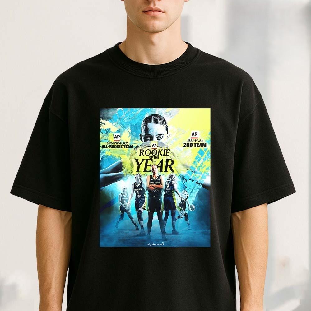 Bueckers DallasTeam Rookie Of The Year WNBA Basketball 2025 Reprint T-Shirt Unisex T-Shirt M