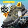 Industrial Work Safety Shoes for Men Women Anti Smashing Work Shoes with Steel Toe Anti Puncture Anti Slip Safety Work Sneakers