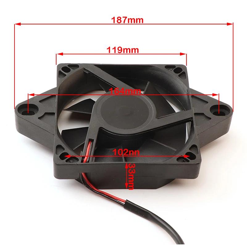 12V Motorcycle Cooling fan Oil Cooler Engine Electric Radiator Fit for 150cc-250cc ATV Quad Go Kart Buggy Motocross Accessories