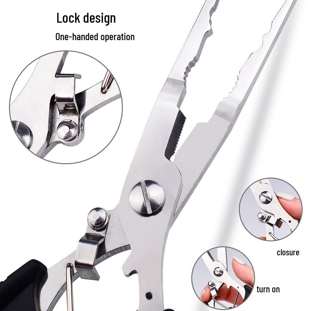 Multifunctional Stainless Steel Fishing Pliers & Line Cutter