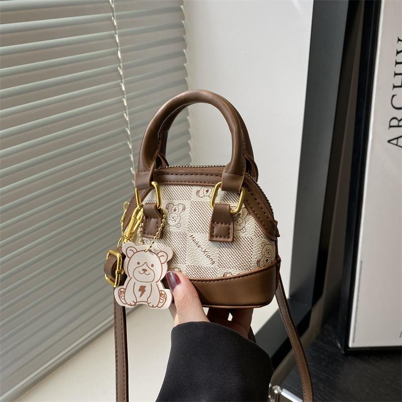 IELGY Children's Bag Cute Bear Exquisite Girl Messenger Bag Can Be Carried In Hand