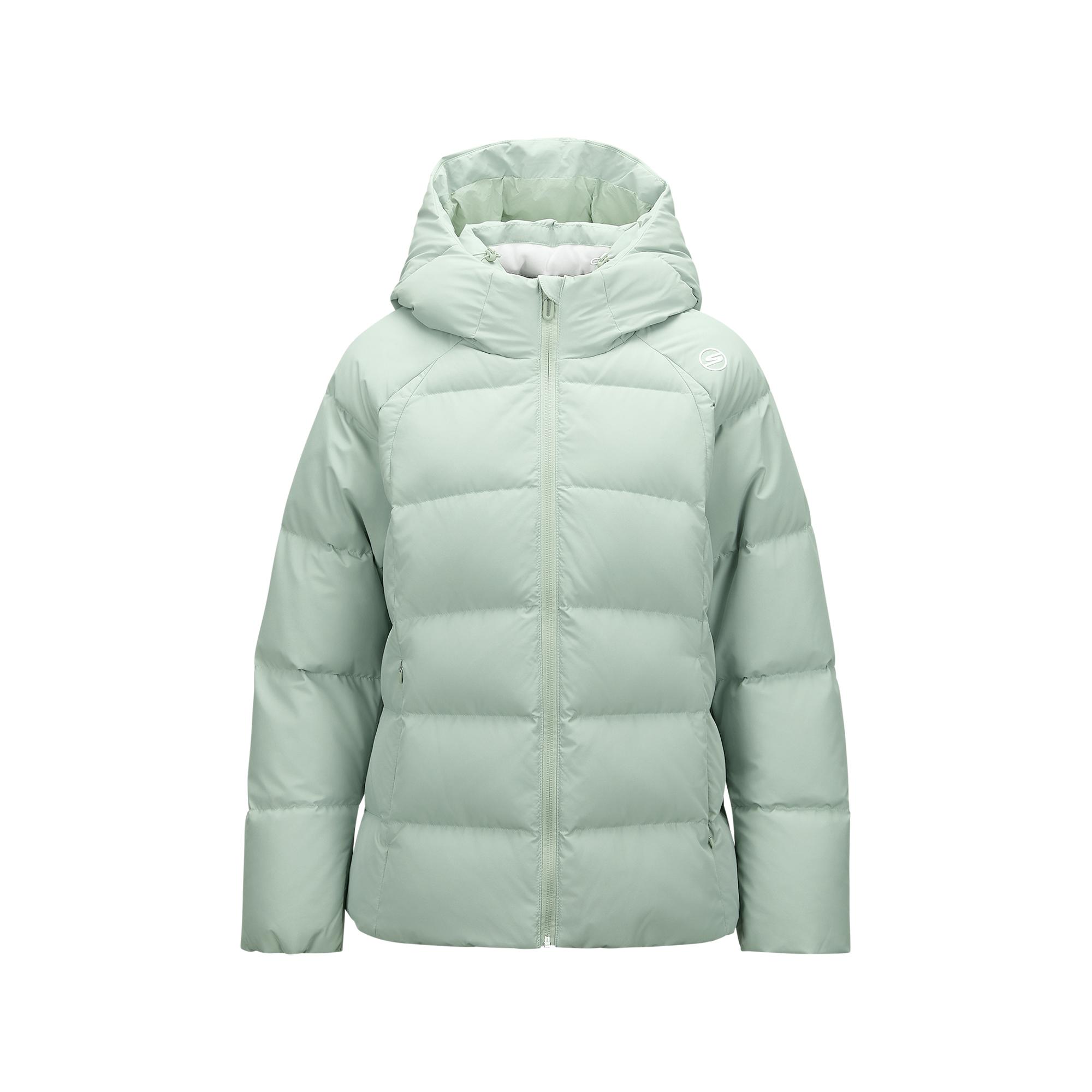 Skechers Windproof Waterproof Oil-Resistant Warm Anti-Cold Anti-Static Antibacterial Sports Casual Comfortable Hooded Short Down Jacket P424W058-04PY S